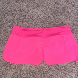 RARE PINK LULULEMON SHORTS